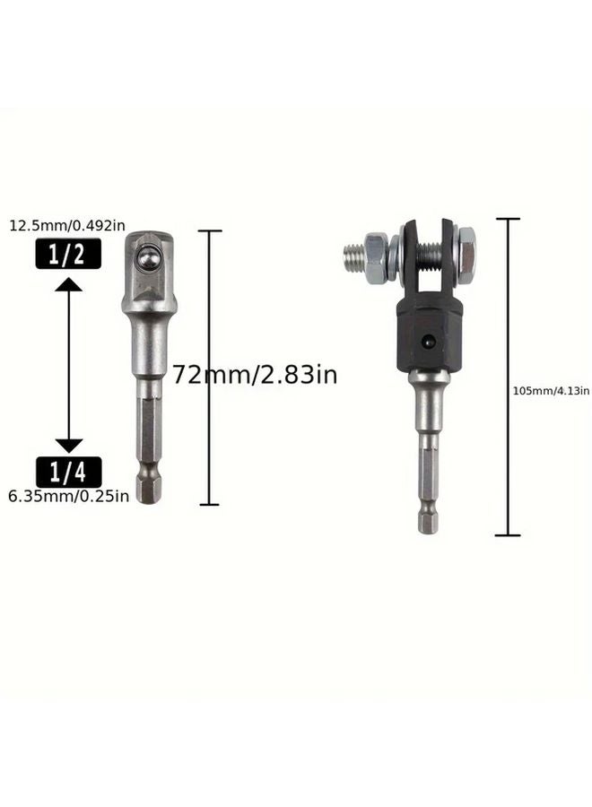 Heavy Duty Scissor Jack Adapter With Hexagonal Handle To Square Head For Professional Use - Image 5